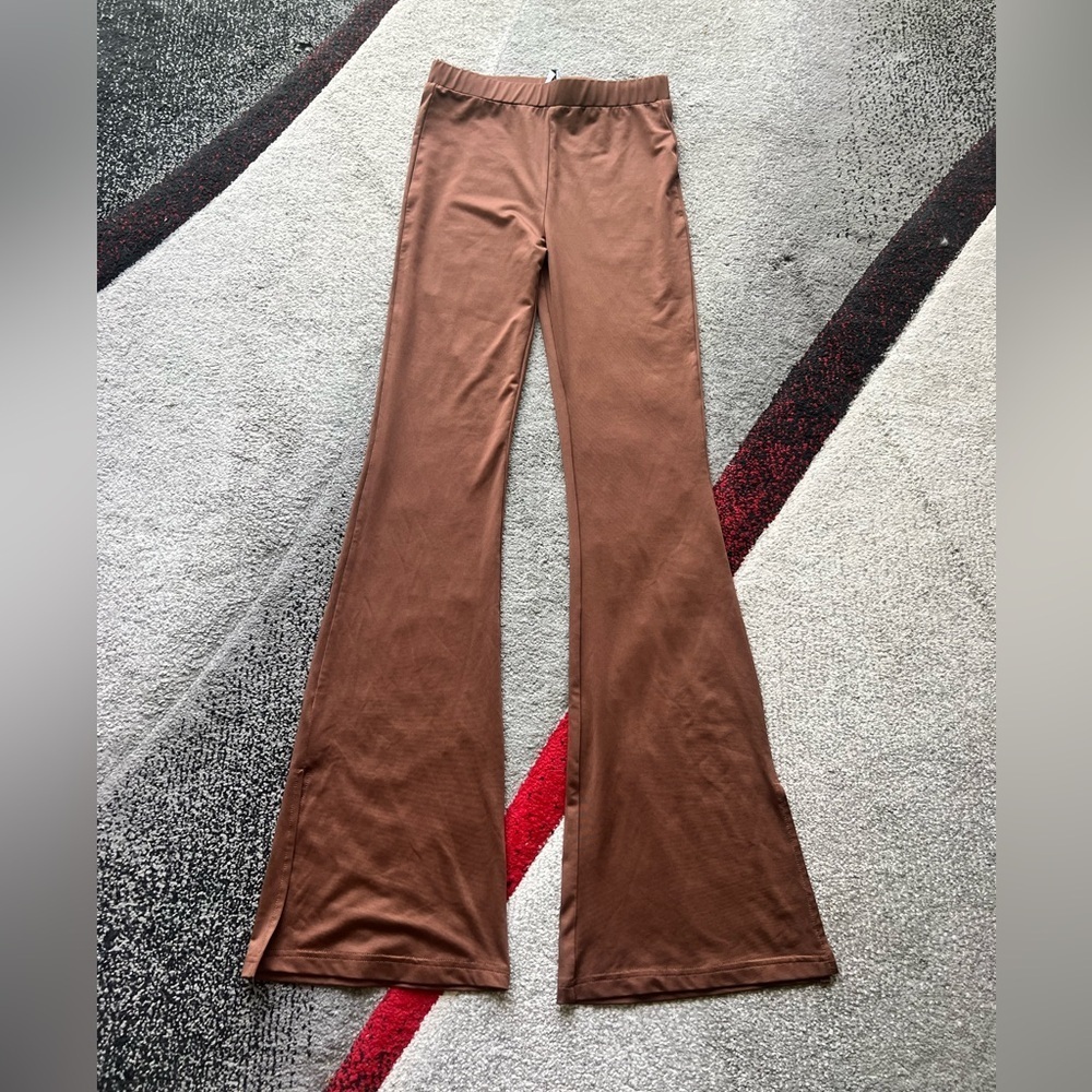 Princess Polly Brown Flare Pull On Pants